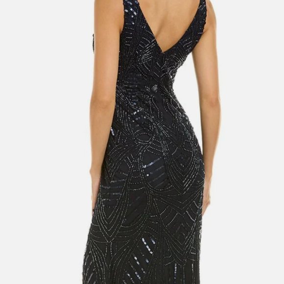 Adrianna Papell Beaded Gown Size 4 NWT - Picture 2 of 11